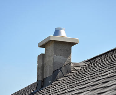 chimney on home