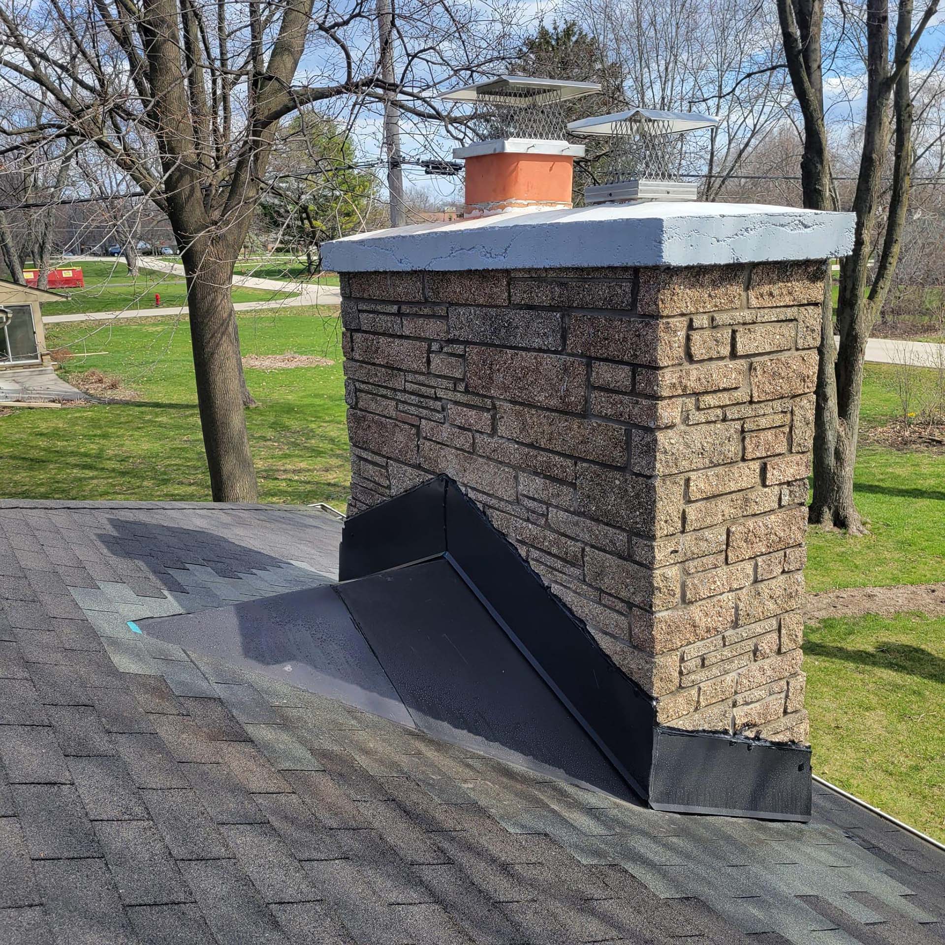 sealed chimney project in brookfield