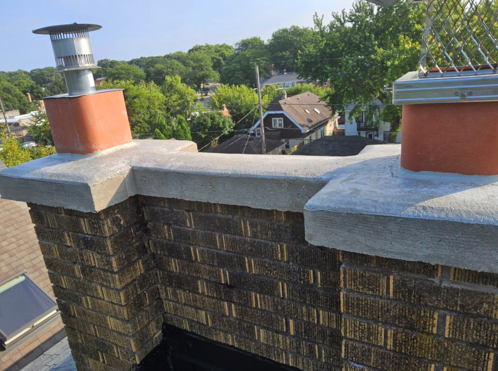 Completed Concrete Chimney Crown