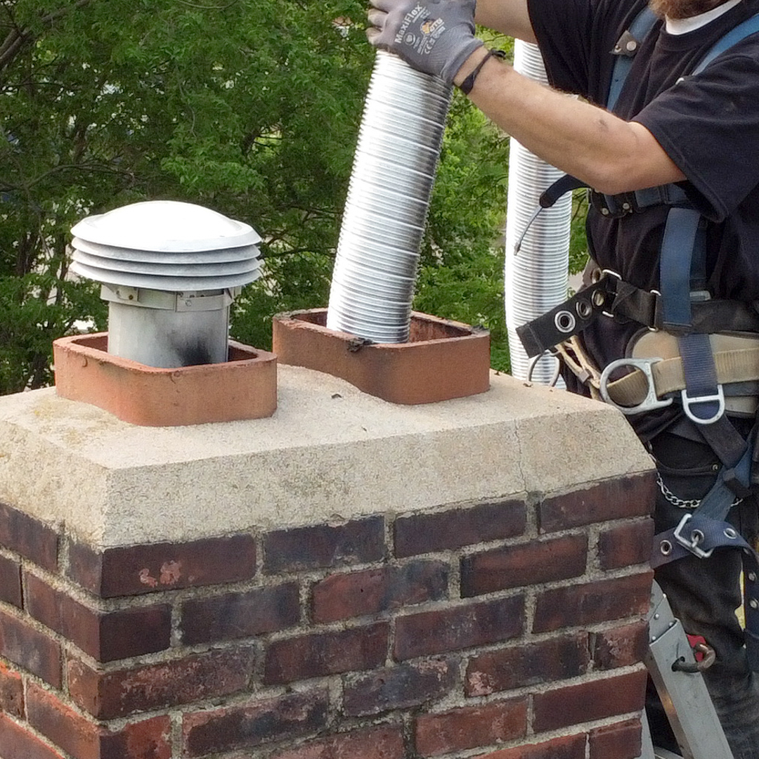 Chimney liner installation in Milwaukee, WI