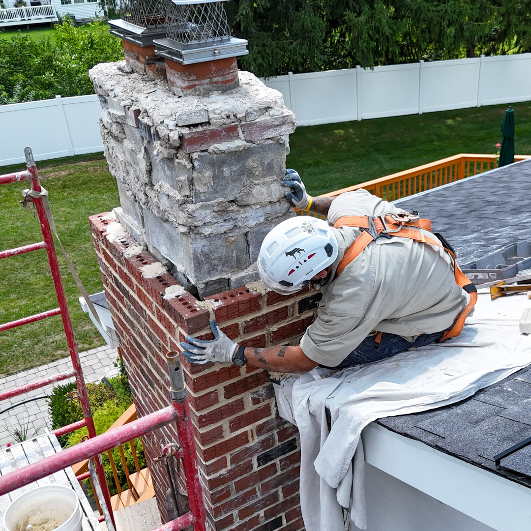 chimney rebuilding in Waukesha, WI