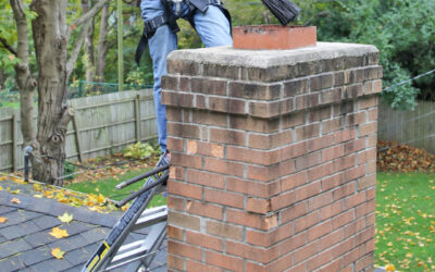 Fall chimney cleaning in Milwaukee, WI.