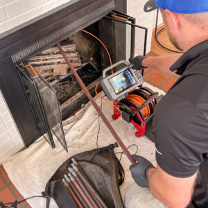 Chimney inspection in Colgate, WI.