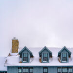 Snow sitting on chimney in Grafton, WI.