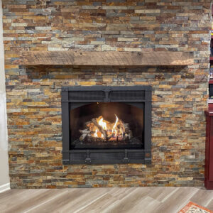 Fireplace mantel and hearth upgrades in Muskego, WI.