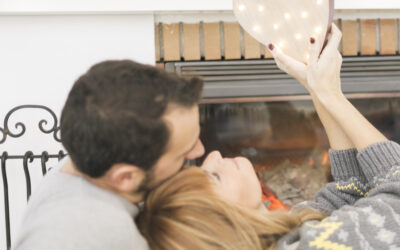 Decorate fireplace mantel for valentine's day in Lannon, WI